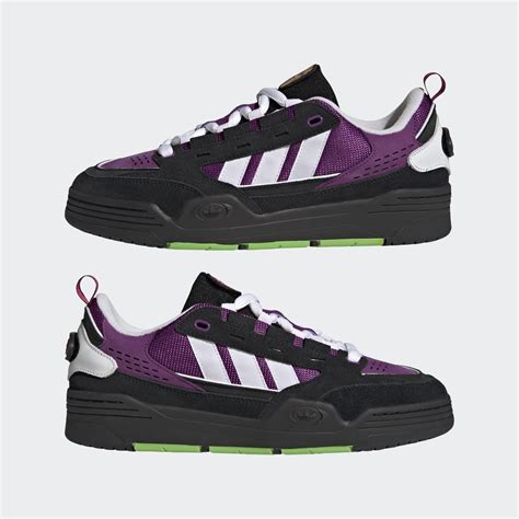 black and purple adidas shoes